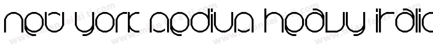 New York Medium Heavy Italic字体转换